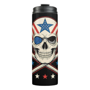 Bouteilles Isothermes Drapeau américain Patriotique Skull and Crossbones