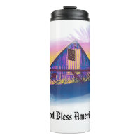 *~* Drapeau American Old Barn DIEU BLESS AMERICA A