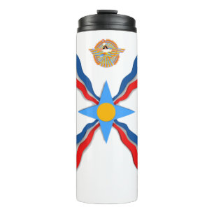 Bouteilles Isothermes Drapeau Assyrien Tumbler thermique