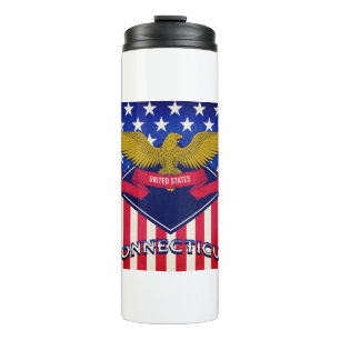 Bouteilles Isothermes Drapeau Connecticut USA