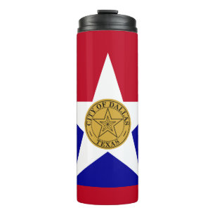 Bouteilles Isothermes Drapeau de Dallas, Texas Thermal Tumbler