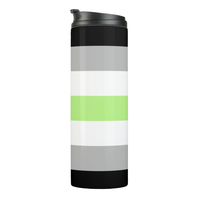 Bouteilles Isothermes Drapeau de fierté agender (Tourné sur la droite)