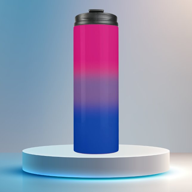 Bouteilles Isothermes Drapeau de fierté bisexuel à dégradé (Créateur téléchargé)