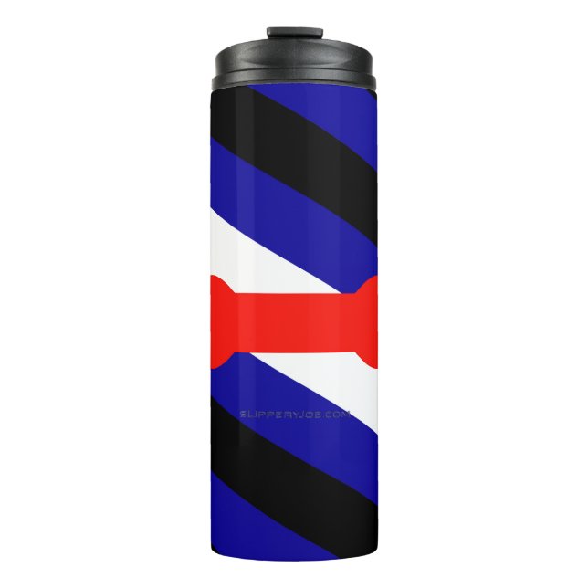 Bouteilles Isothermes Drapeau de fierté de jeu de chiots de SlipperyJoe  (Devant)