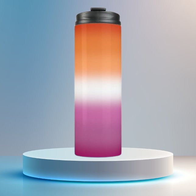 Bouteilles Isothermes Drapeau de fierté lesbienne dégradé (Créateur téléchargé)