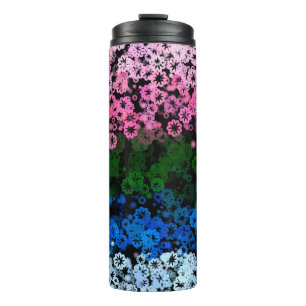 Bouteilles Isothermes Drapeau de fierté Omniromantique Floral Mignon Rét