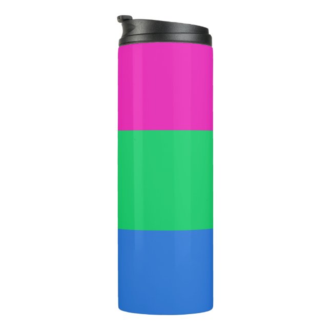 Bouteilles Isothermes Drapeau de fierté polysexuelle (Tourné sur la droite)