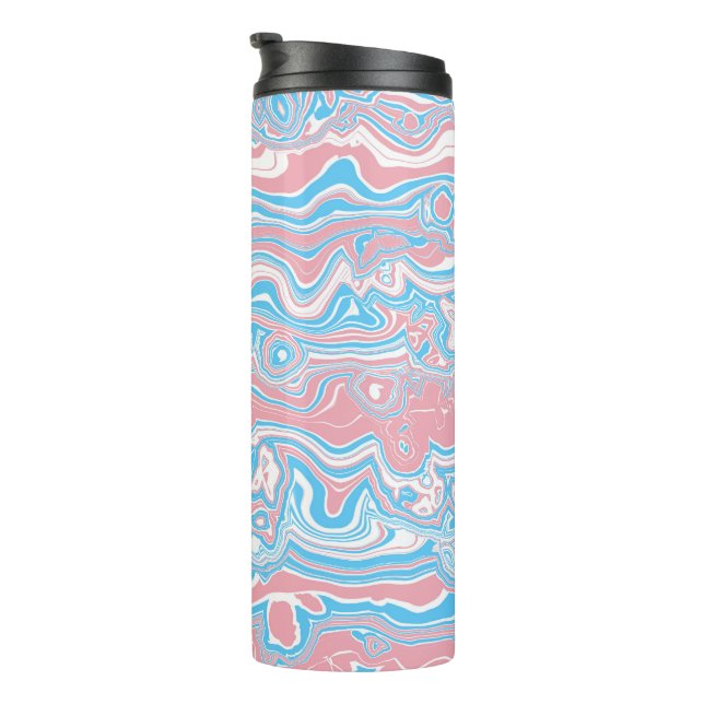 Bouteilles Isothermes Drapeau de fierté trans Trippsy Boho Groovy Bandes (Tourné sur la droite)