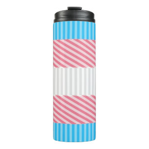 Bouteilles Isothermes Drapeau de fierté transgenre abstrait