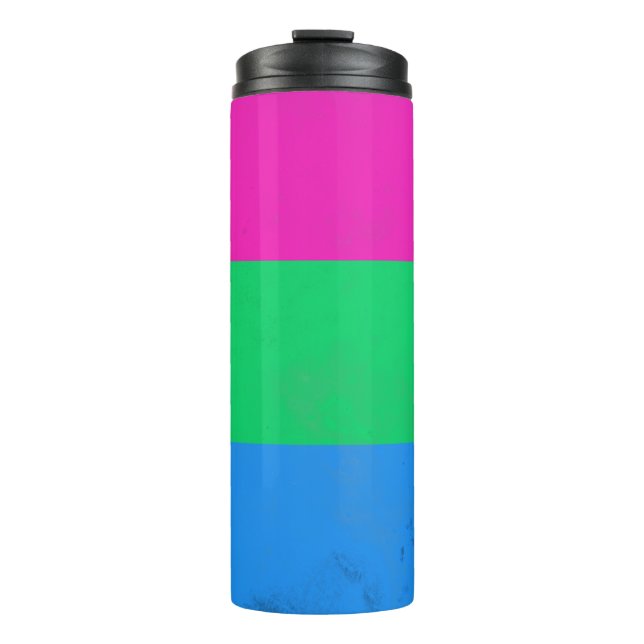 Bouteilles Isothermes Drapeau de la polysexualité (Devant)