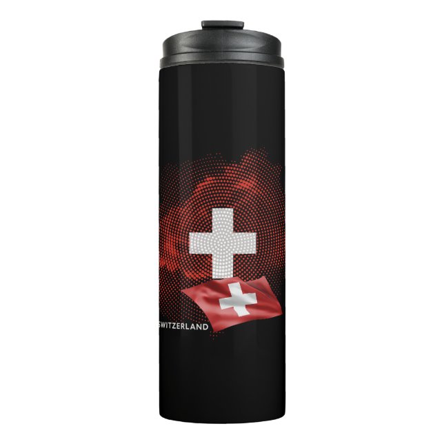 Bouteilles Isothermes Drapeau de la Suisse (Devant)