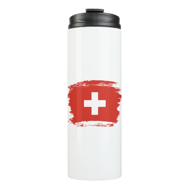 Bouteilles Isothermes Drapeau de la Suisse (Devant)