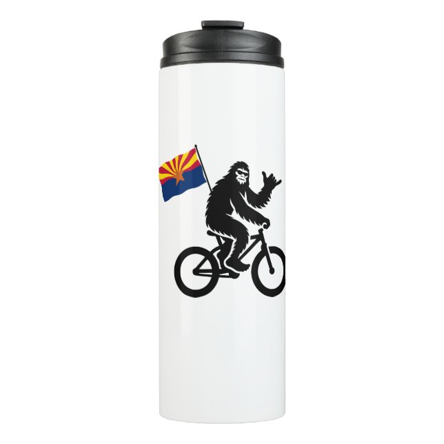 Bouteilles Isothermes Drapeau de l'Arizona du cyclisme Bigfoot (Devant)