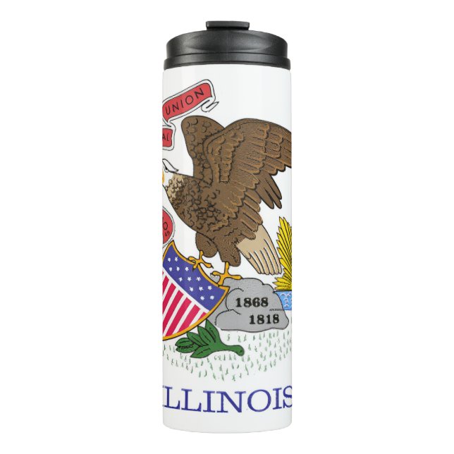 Bouteilles Isothermes Drapeau de l'Illinois (Devant)