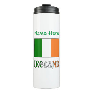 Bouteilles Isothermes Drapeau de l'Irlande Personnalisé