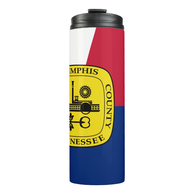 Bouteilles Isothermes Drapeau de Memphis, Tennessee Tumbler thermique (Devant)