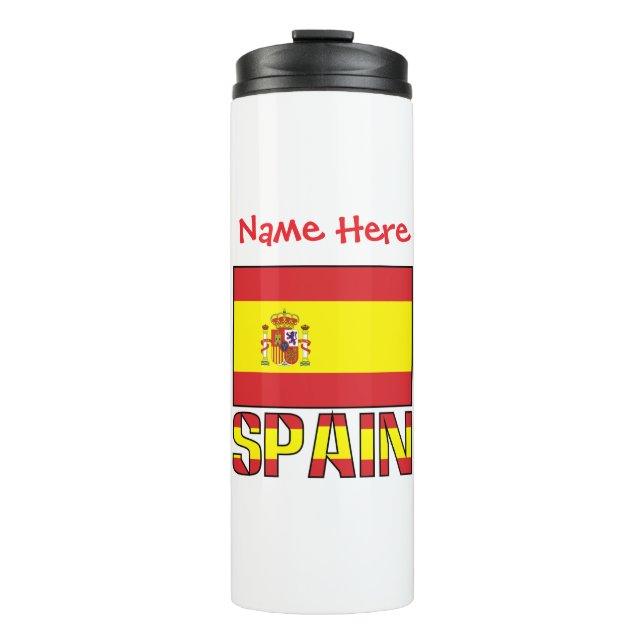 Bouteilles Isothermes Drapeau d'Espagne Personnalisé  (Devant)