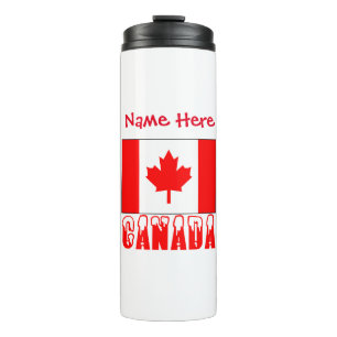 Bouteilles Isothermes Drapeau du Canada Personnalisé
