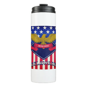 Bouteilles Isothermes Drapeau du Delaware États-Unis