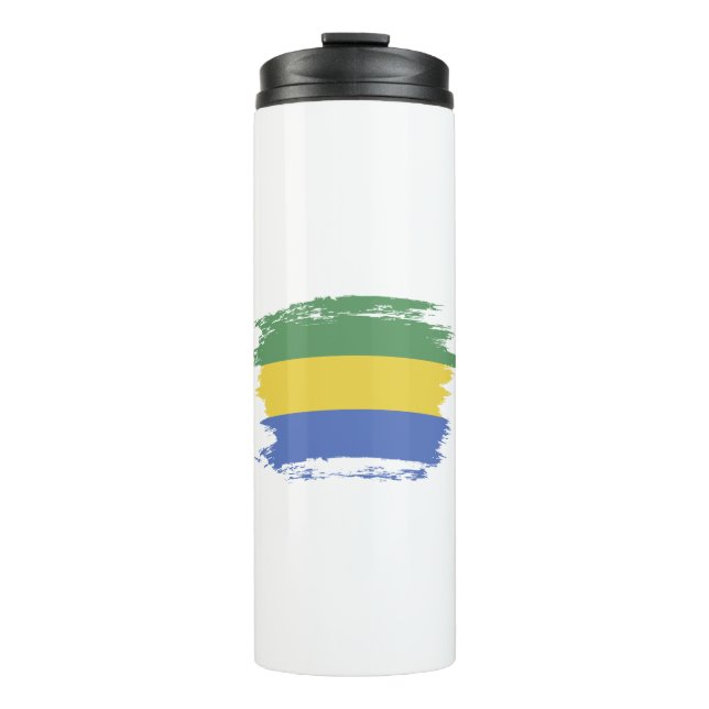 Bouteilles Isothermes Drapeau du Gabon (Devant)