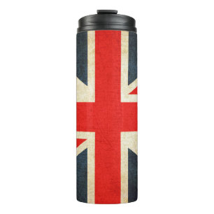Bouteilles Isothermes DRAPEAU grunge vintage d'Union Jack R-U