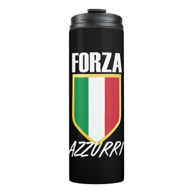 Bouteilles Isothermes Drapeau italien Forza Azzurri (Devant)