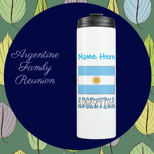 Bouteilles Isothermes Drapeau personnalisé de l'Argentine