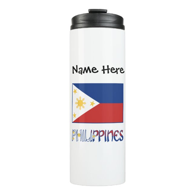 Bouteilles Isothermes Drapeau philippin philippin personnalisé (Devant)