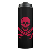Drapeau pirate de Crâne Rouge et Épées Calico Jack