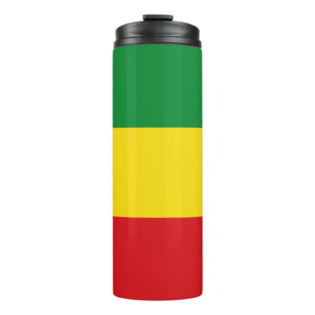 Bouteilles Isothermes Drapeau Rastaïte Éthiopien (Devant)