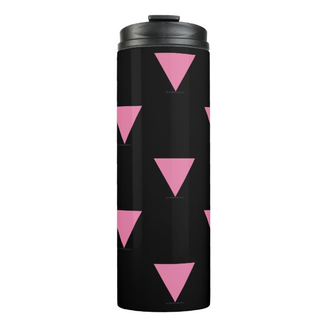 Bouteilles Isothermes Drapeau triangle rose de SlipperyJoe symbol rose v (Devant)