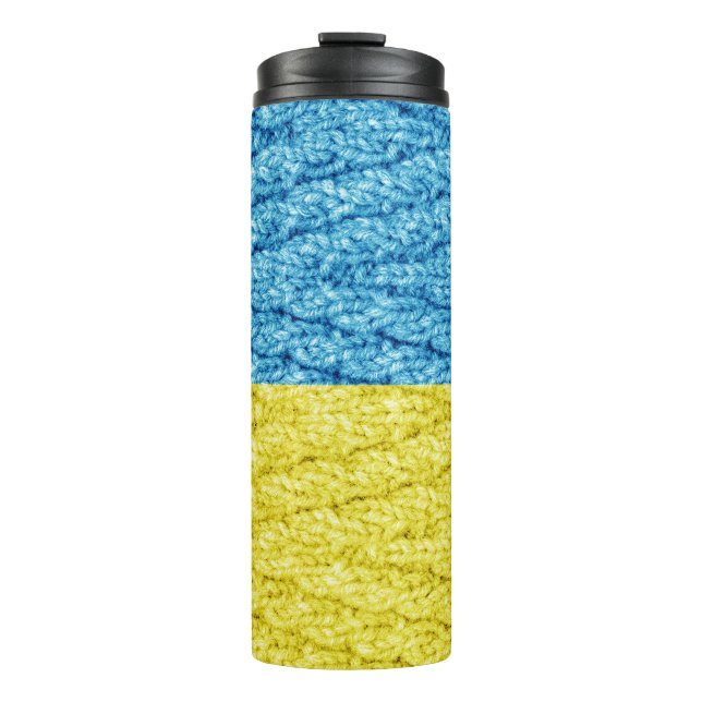 Bouteilles Isothermes drapeau tricoté ukrainien (Devant)