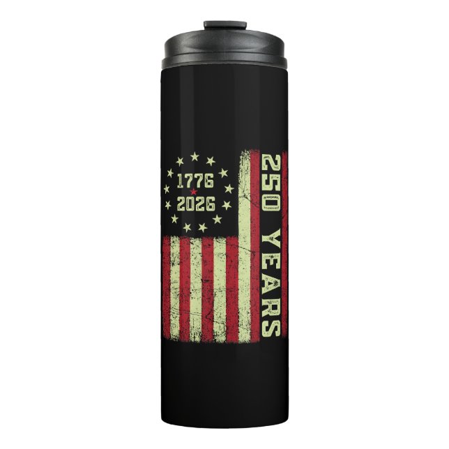 Bouteilles Isothermes Drapeau Usa 250e Anniversaire (Devant)
