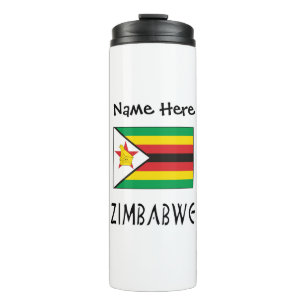 Bouteilles Isothermes Drapeau zimbabwéen personnalisé Zimbabwé 