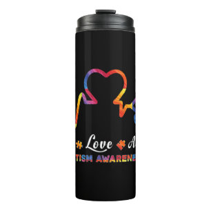 Bouteilles Isothermes Drawstring closurelie, amour, accepter, autisme, a