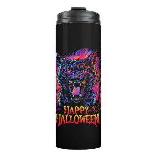 Bouteilles Isothermes Drôle Chat noir coloré Happy Halloween Hommes Femm
