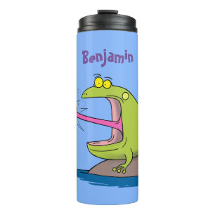 Bouteilles Isothermes Drôle dessin animé de grenouille et mouche