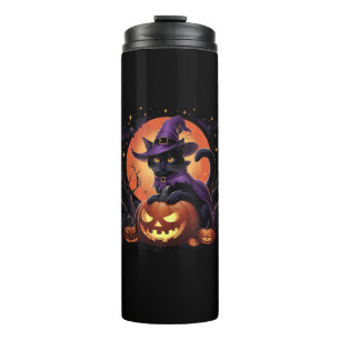 Bouteilles Isothermes Drôle Halloween Chat noir Citrouille Costume Chat