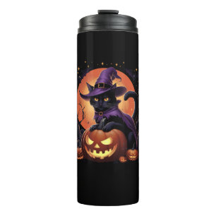 Bouteilles Isothermes Drôle Halloween Chat noir Citrouille Costume Chat