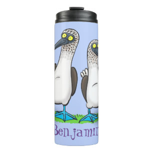 Bouteilles Isothermes Drôle, joyeux croquis à pieds bleus dansant dessin