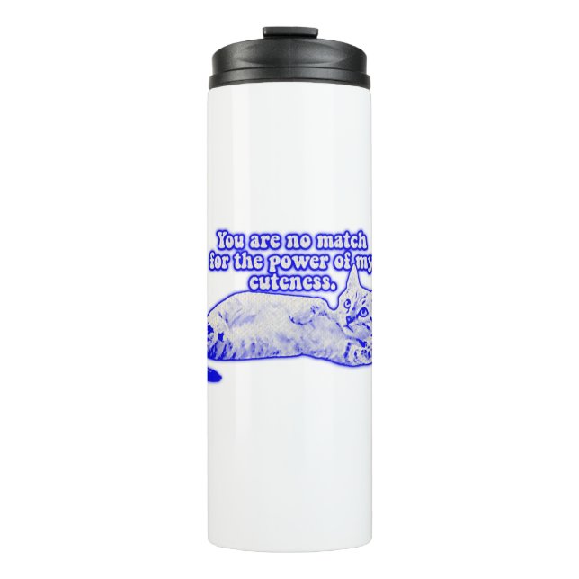 Bouteilles Isothermes Drôle mème de chat grincheux pour chaton et amoure (Devant)