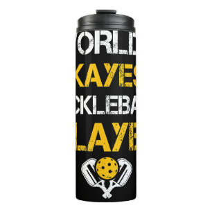 Bouteilles Isothermes Drôle Paddle Joueur de Pickleball - Pickleballing 