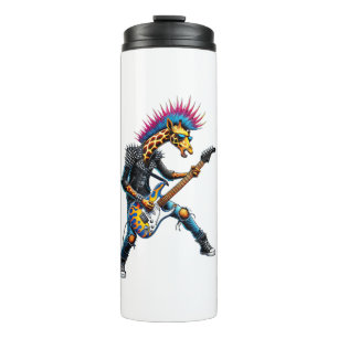 Bouteilles Isothermes Drôle Punk Giraffe, Rock'n Roll Goth Giraffe, Guit