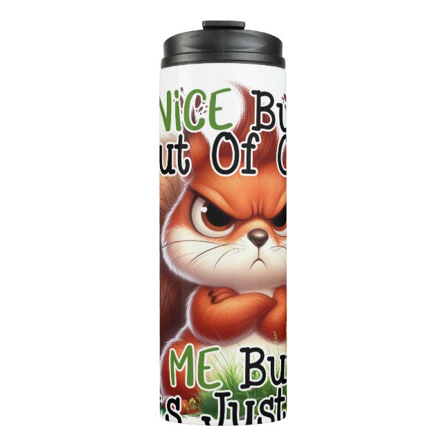 Bouteilles Isothermes Drôle Squirrel Tumbler (Devant)