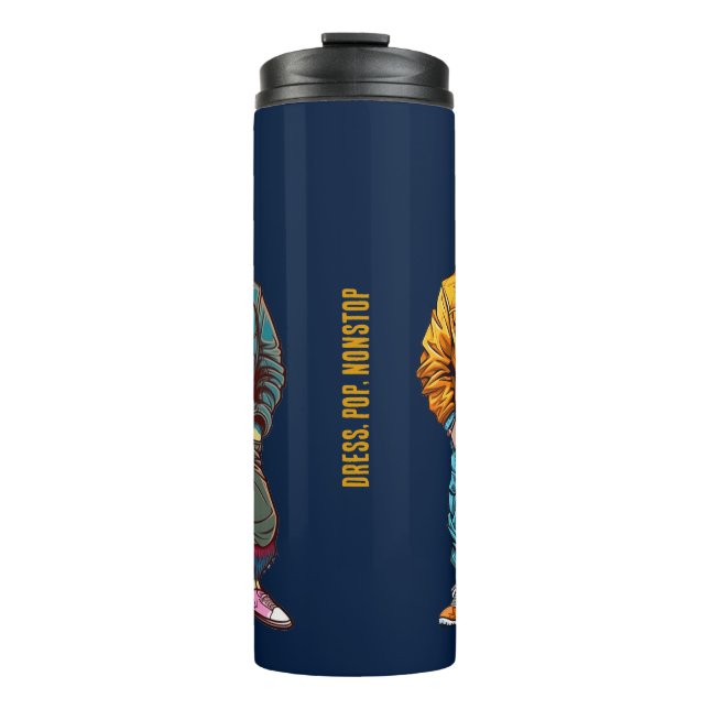 Bouteilles Isothermes Drôle stylish animal mode cadeau (Devant)