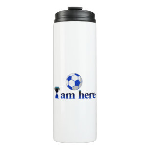 Bouteilles Isothermes Drôle tasse de football - Je suis ici