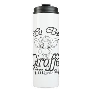 Bouteilles Isothermes Drôle Tu paris Giraffe Je suis mignonne - Giraffe