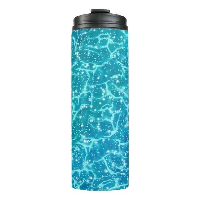 Bouteilles Isothermes Eau de mer bleue avec étincelles (Devant)