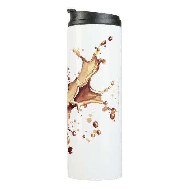 Bouteilles Isothermes Éclaboussure de café (Tourné sur la droite)