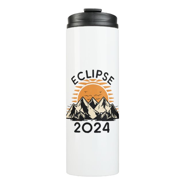 Bouteilles Isothermes Éclipse solaire totale 2024 (Devant)